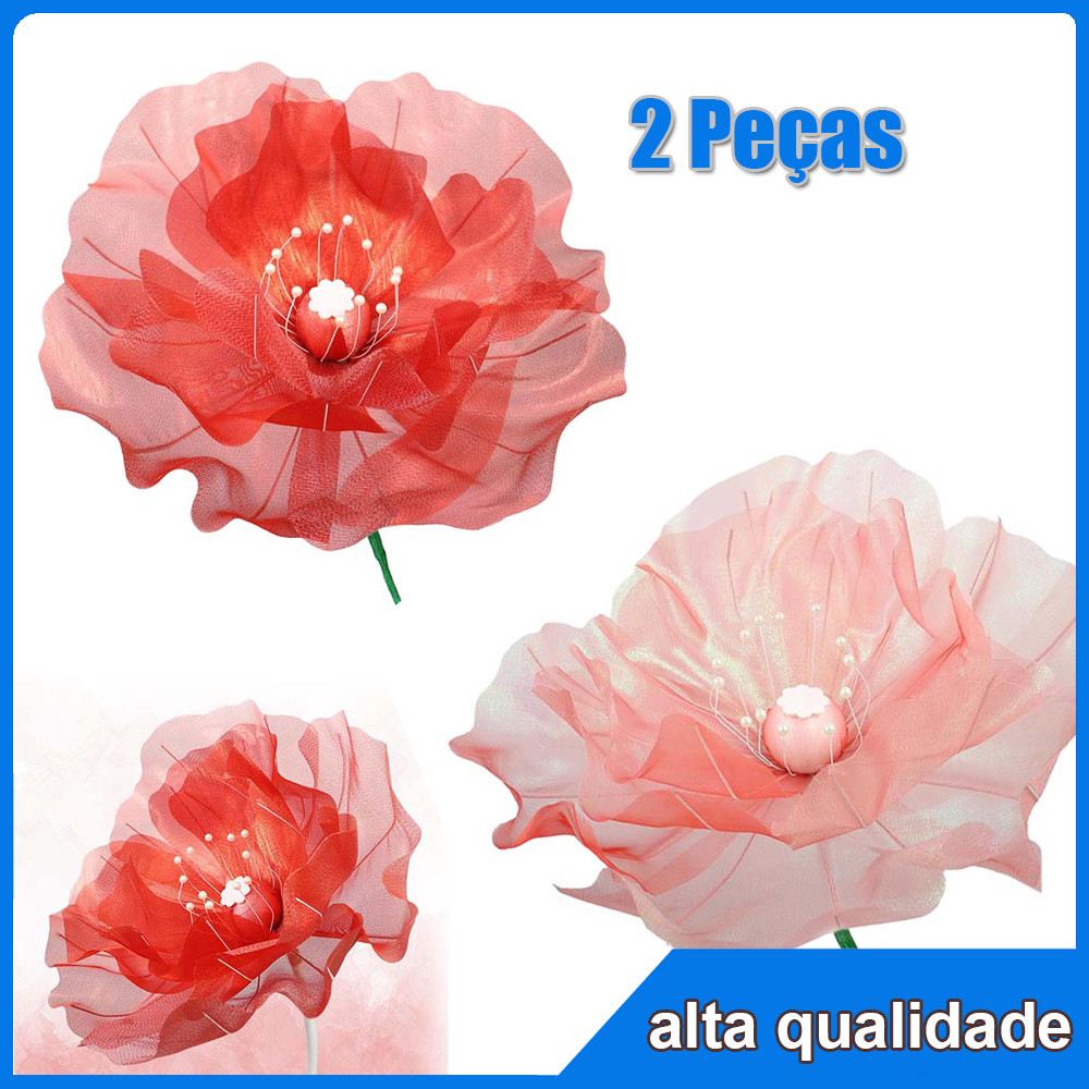 2pçs  Decoração de Flors artificiais decorações para festas decoração de casamento com Flors para parede