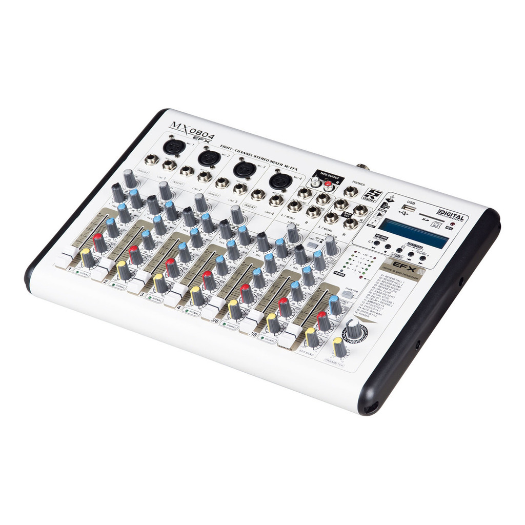 Mesa De Som Staner Mx08.04 Efx Com 8 Canais Bluetooth