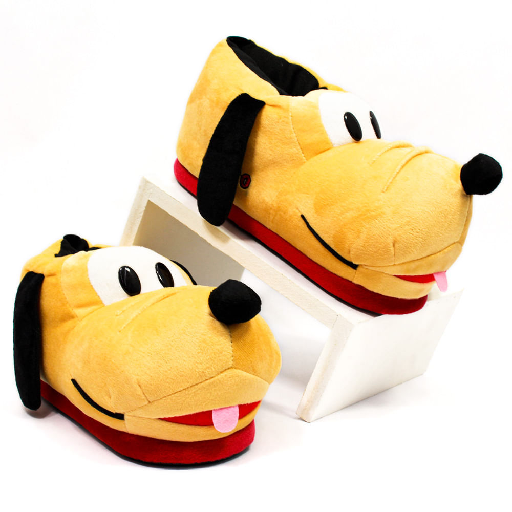 Pantufa 3D Pluto - Disney em Oferta na Shopee