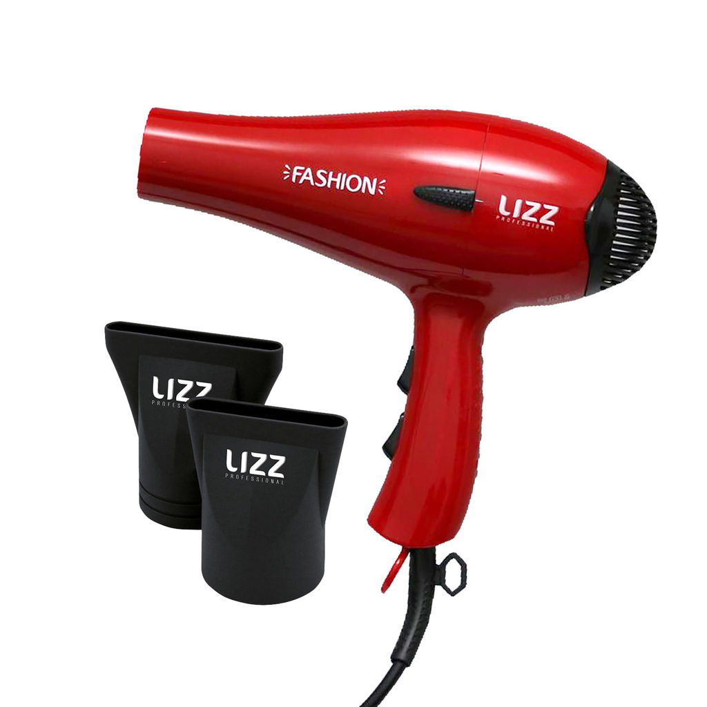Secador Profissional Fashion Vermelho (2150W / 2200W) - Lizz Pro em Oferta na Shopee