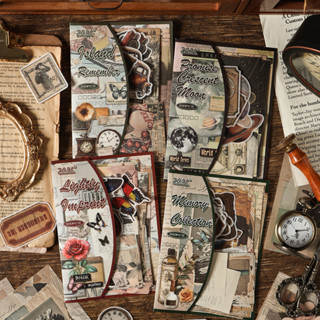 Journamm 200 Pçs Scrapbooking Suprimentos Vintage Washi Papel Adesivos Scrapbook Lixo Diário Colagem Kit Arte em Oferta na Shopee