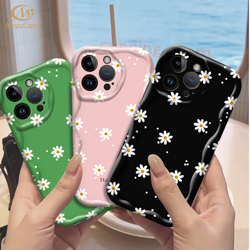 Capa Para Samsung A56 A36 A55 A54 A16 A15 A14 A05 A51 A52 A34 A35 A32 A13 A12 A04E Crisântemo Caso De Telefone Mopo