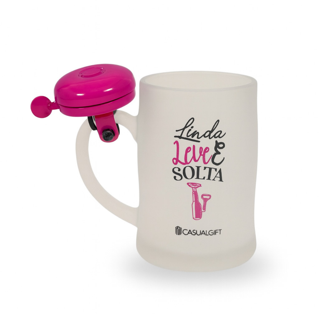 Caneca Chopp Campainha Linda Leve e Solta 400ml Cervejeira em Oferta na Shopee