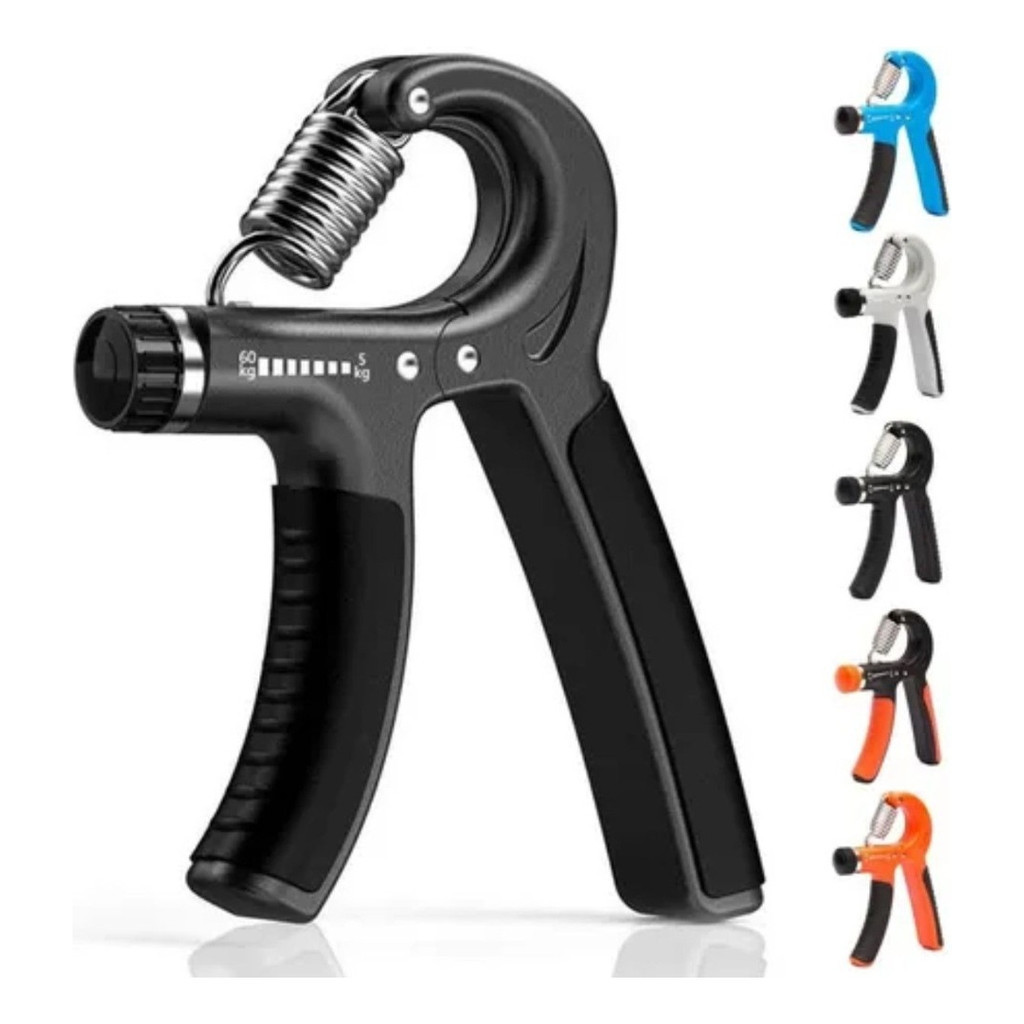Mola Hand Grip Ajustável 5-60kg: Contador Digital para Fisioterapia e Reabilitação Manual