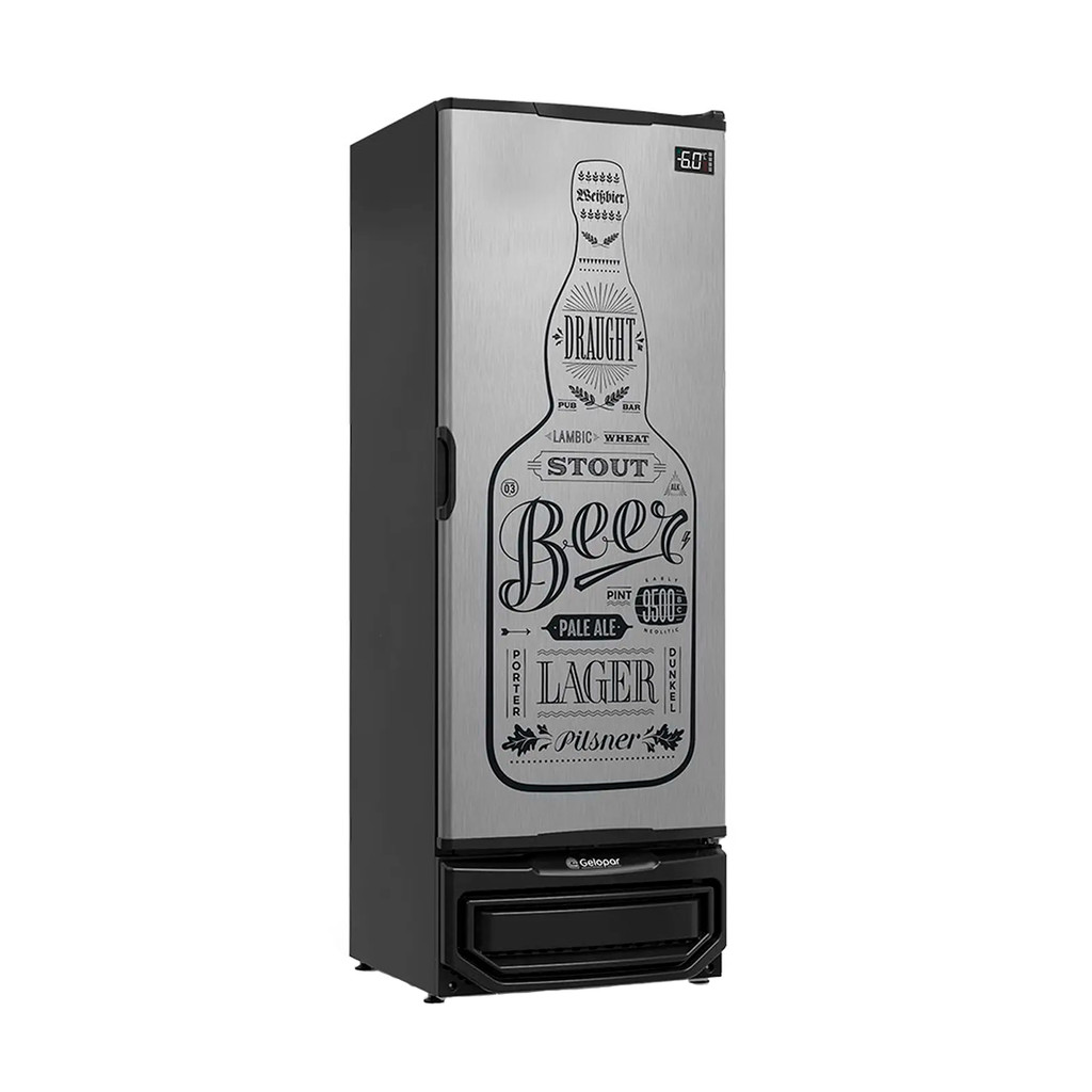 Cervejeira Vertical Refrigerador Gelopar GCB-40 GW 410L