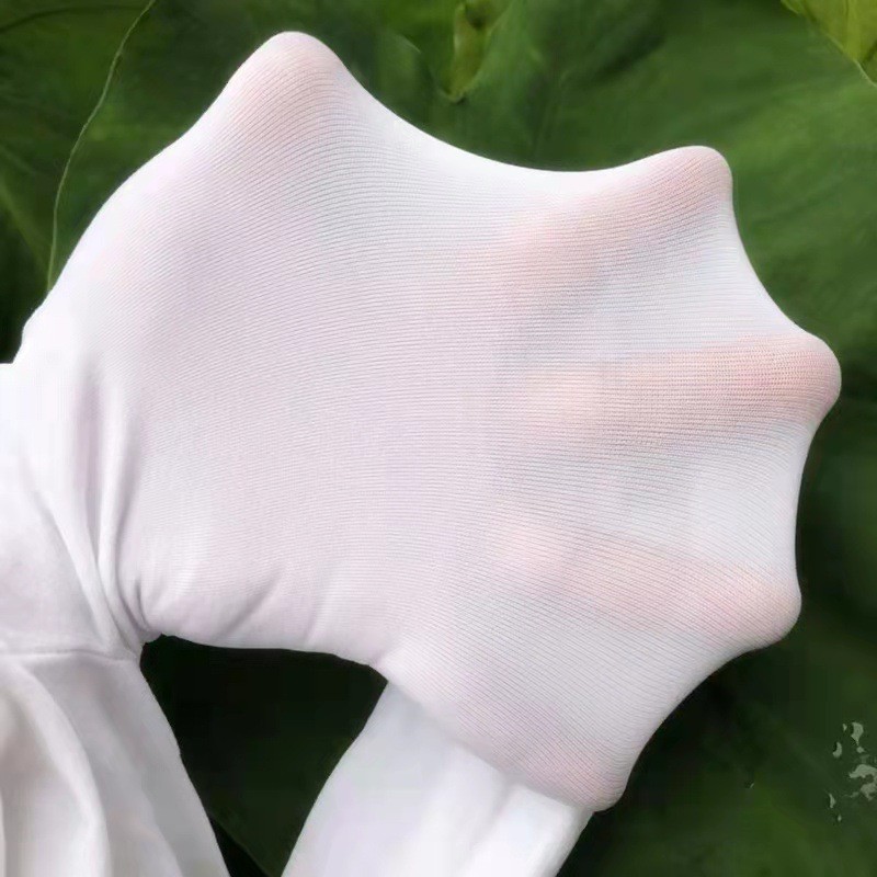 Fabricante personalizado primavera verão estilo fino meias de dança infantil 80d veludo branco meia-calça meias de balé