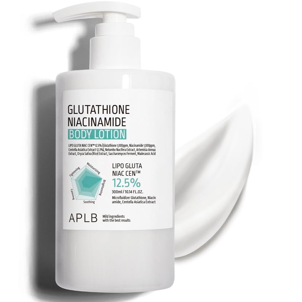 Loção Corporal APLB Glutationa Niacinamida | Gordura, uvas, niacinamida, 12,5 ™ 10,14% FL. Produtos de cuidados com a pe