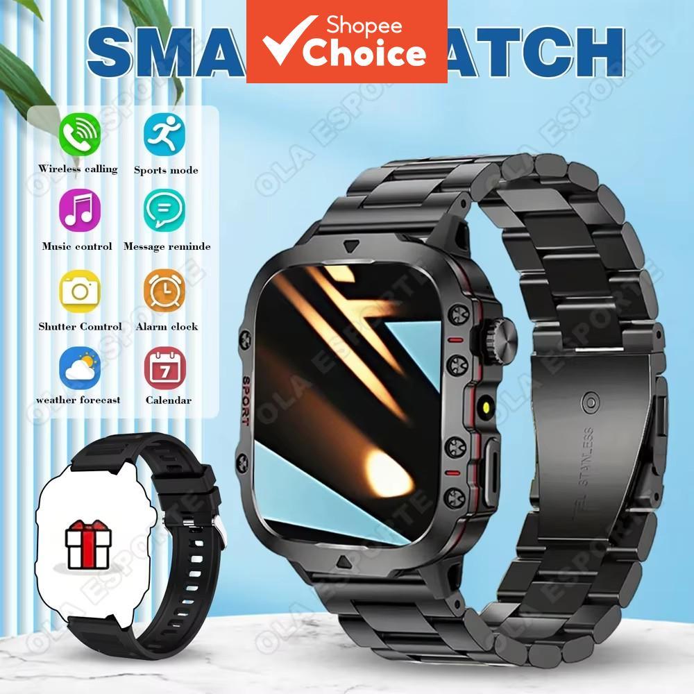 Novo Smartwatch com Função de Lanterna, Chamadas Sem Fio, Notificações de Mensagens, Monitor de Saúde Compatível com