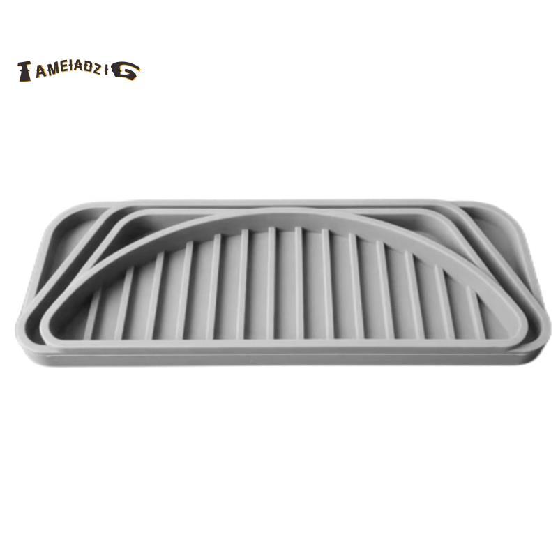 [Entrega Rápida T] Bandeja Coletora De Gotejamento Para Geladeira , De Silicone Dispensador De Gelo E Água , Cortável Re