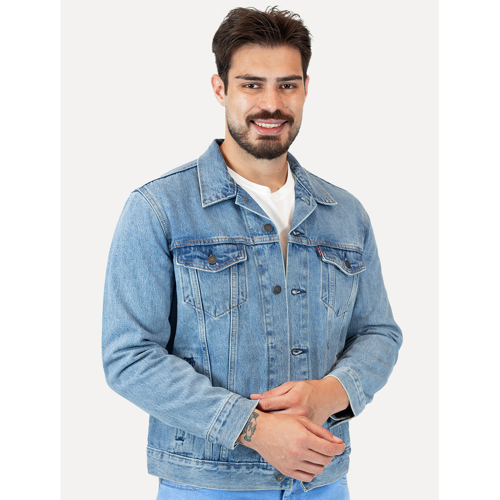 Jaqueta Levis Jeans Masculina Trucker Stonewash Clara Original