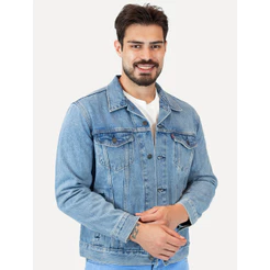 Jaqueta Levis Jeans Masculina Trucker Stonewash Clara Original