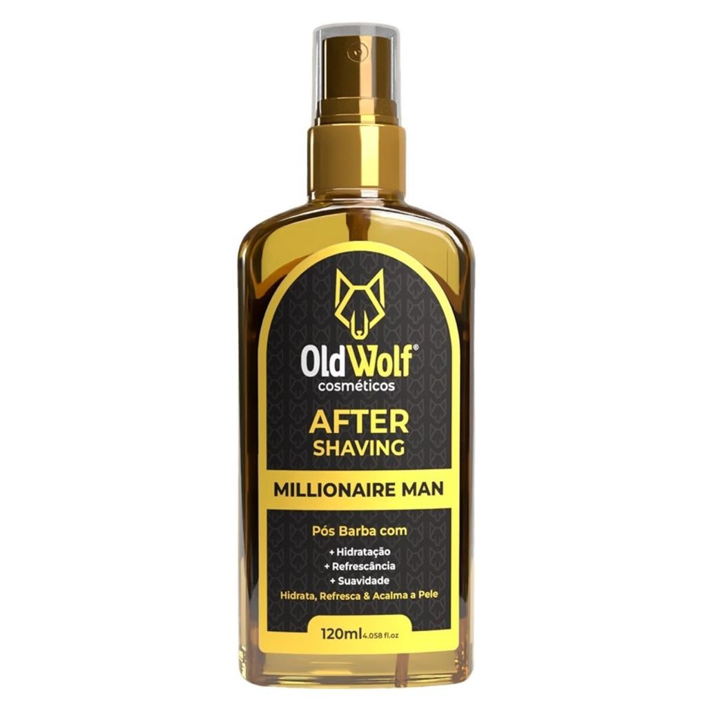 Loção Pos Barba After Shaving Millionaire Man 120ML - Old Wolf