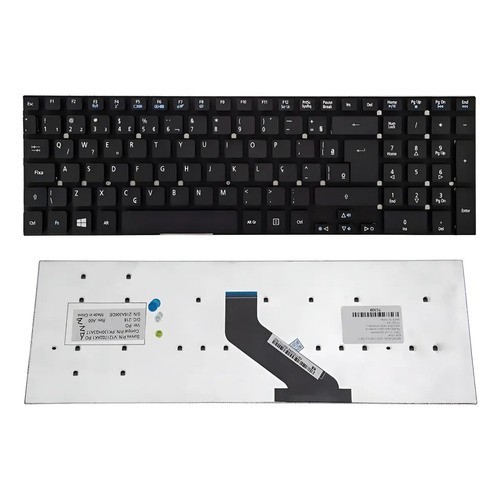 Teclado Para Acer E1-532-2_br606 E1-570-6_br861 V5we2 Br Ç Preto Português Brasil
