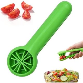 Cortador De Frutas Runsgo , Uva , Fatiador Portátil , Aparelho De Cozinha Para Quarto , Salada Vegetais (1 , Verde)