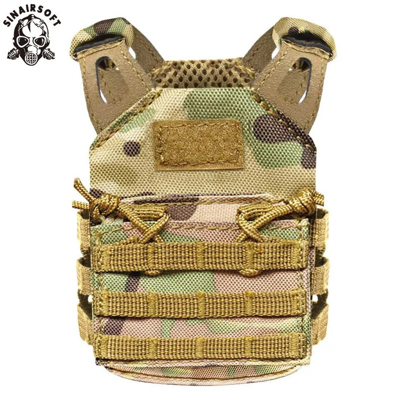 SINAIRSOFT Tático Avançado Cerveja Militar Molle Mini Caça Ao Ar Livre JPC Colete Bebida Refrigerador Alça De Ombro Ajus