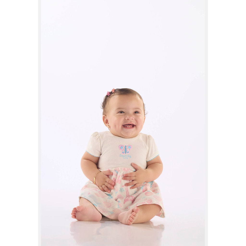 Body Vestido Bebê Manga Curta Up Baby