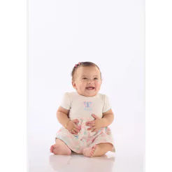 Body Vestido Bebê Manga Curta Up Baby