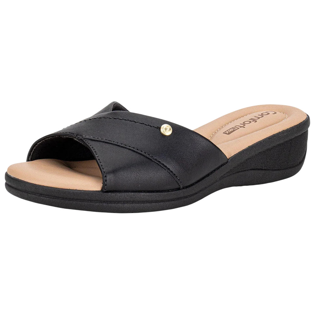 Tamanco Feminino Anabela Comfortflex 2588402 – Confortável e Estiloso em Oferta na Shopee