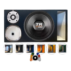 CAIXA TRIO DUTO REGUA WOOFER 12 POL TRITON TR620 JBL TRIO CORNETA 1425