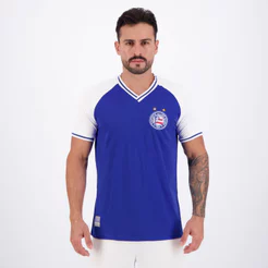 Camisa Bahia Retrô Raglan Azul