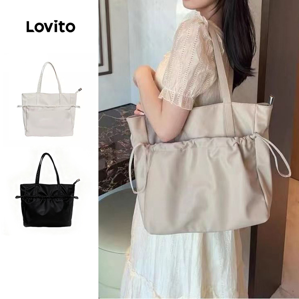 Lovito Bolsa Tote de Ombro Casual com Grande Capacidade para Pickleball para Mulheres LFA90354