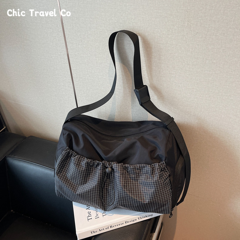 Novo estilo lazer esportes ginásio saco tendência da moda sacola de grande capacidade bolsa de viagem de curta distância