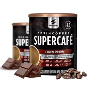 Kit 2x Supercafe Desincoffee 220g Super Nutrition SABOR:2x CAFE EXPRESSO em Oferta na Shopee