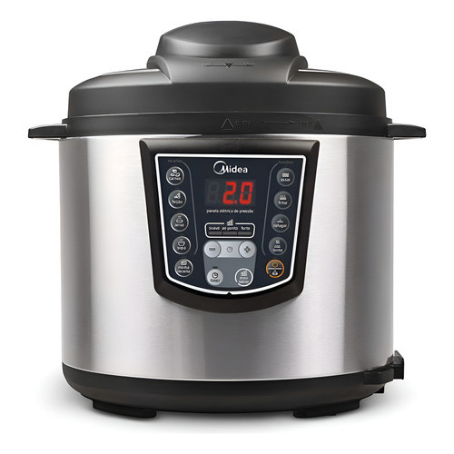 Panela de Pressão Elétrica Midea 6L Digital Inox 220V