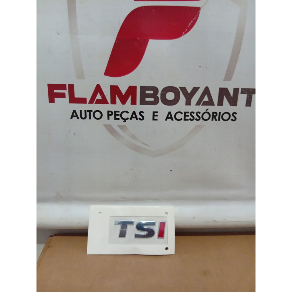 EMBLEMA TAMPA TRASEIRA TSI VW GOLF/JETTA 18/22 NOVO ORIGINAL