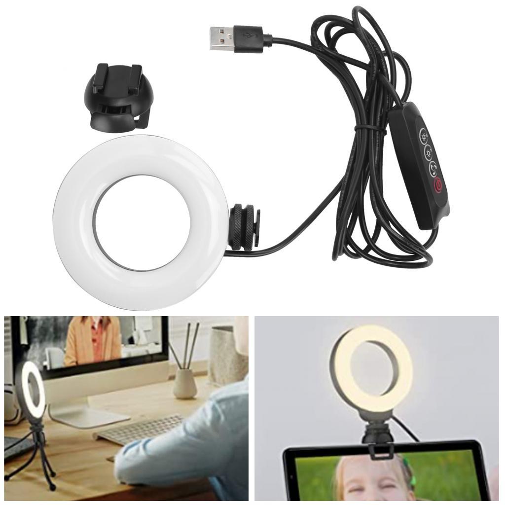 Ring Light Anel De Luz De Telefone Alto CRI Streaming Ao Vivo Preenchimento 4 Polegadas Para Ferramentas De Tiro Equipam