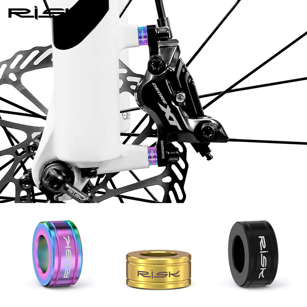 R risco montanha roda pequena bicicleta M6 liga de titânio parafuso colisão junta pinça freio XT fixação freio a disco X