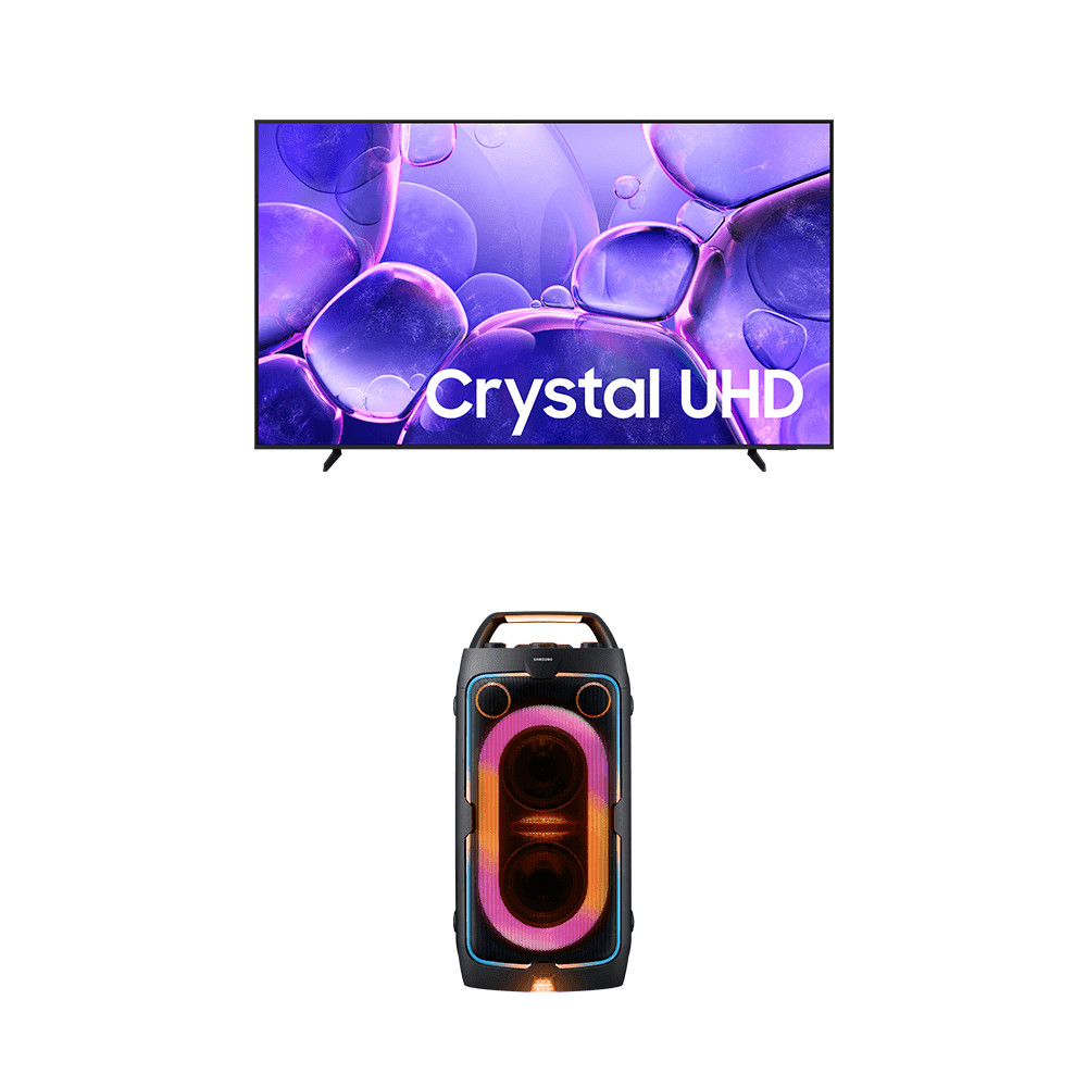 Super Big Smart Tv 85” Crystal UHD 4K U8600f + Sound Tower Mx St40f 160w