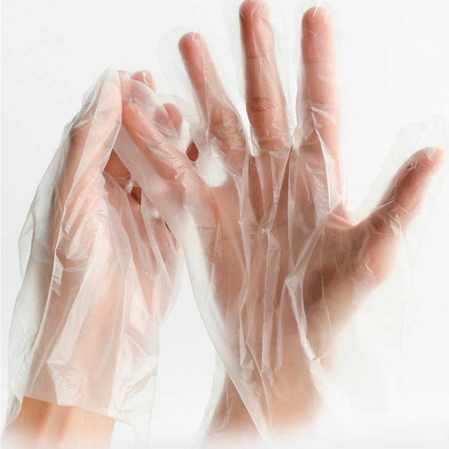 Kit 1000 un Luvas Plásticas Descartáveis Transparente Leve e Prática Uso Diário
