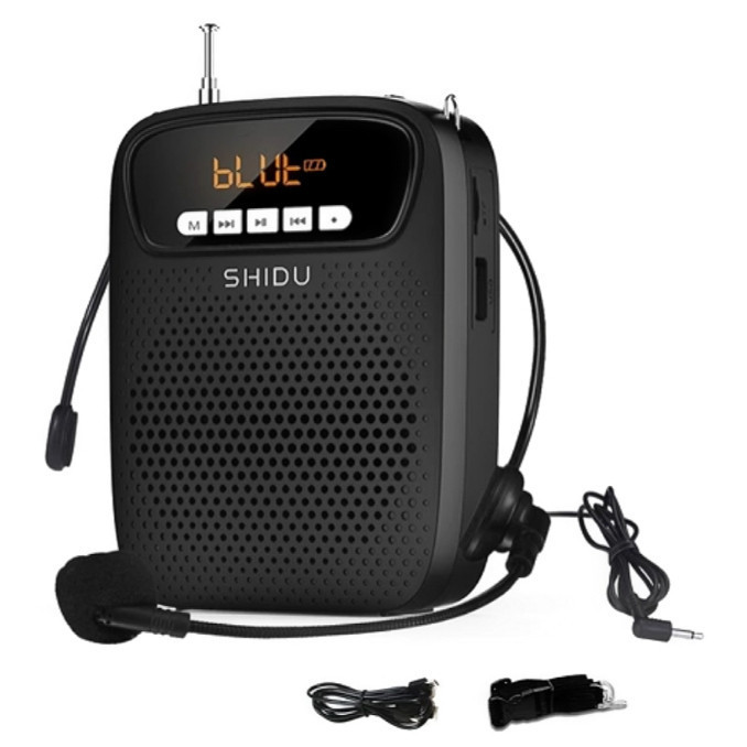 SD-278 Mini Amplificador 2200mAh Bateria de Longa Duração Gravação de Rádio FM Alto-falante Megafone Externo