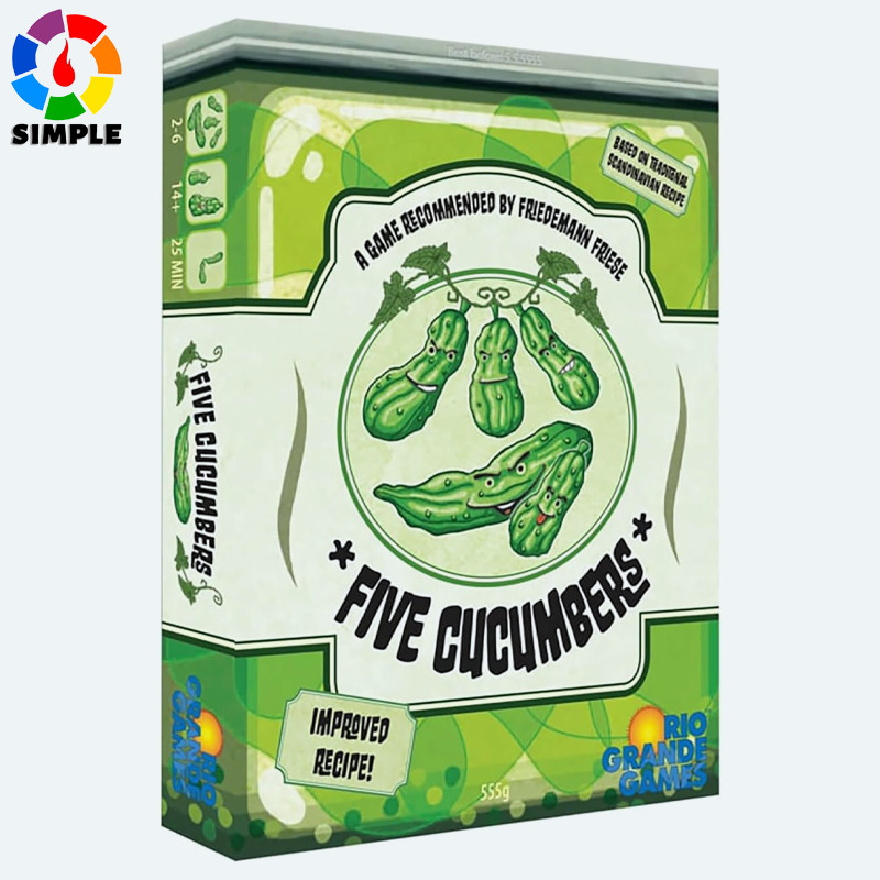 Rio Grande Games Five Cucumbers Trick Taking Card Game, Strategic European Variant, 2-6 Players