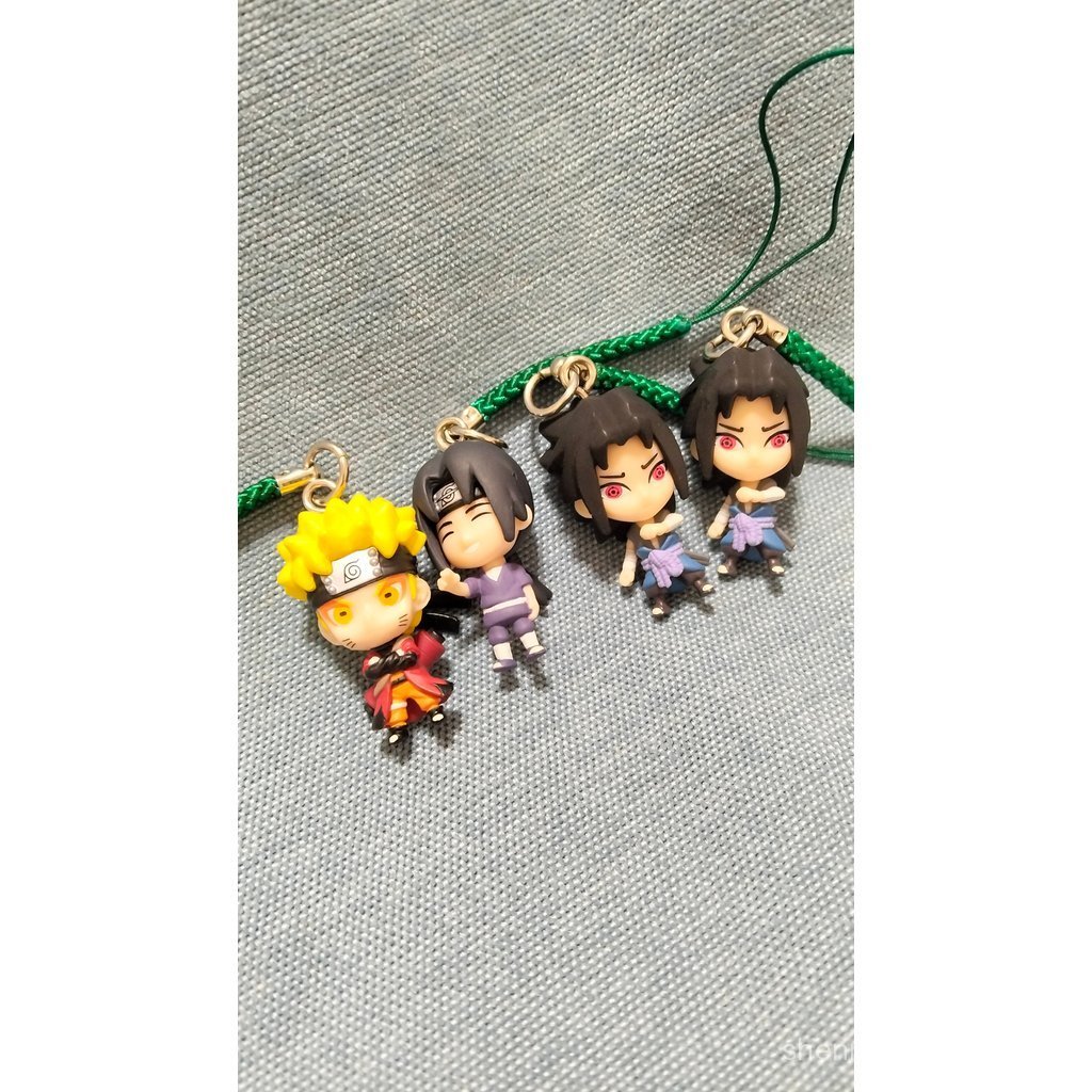 Figuras soltas de Naruto Shippuden: Naruto, Sasuke, Minato Namikaze, Gaara, Itachi - pingentes gashapon em estoque.