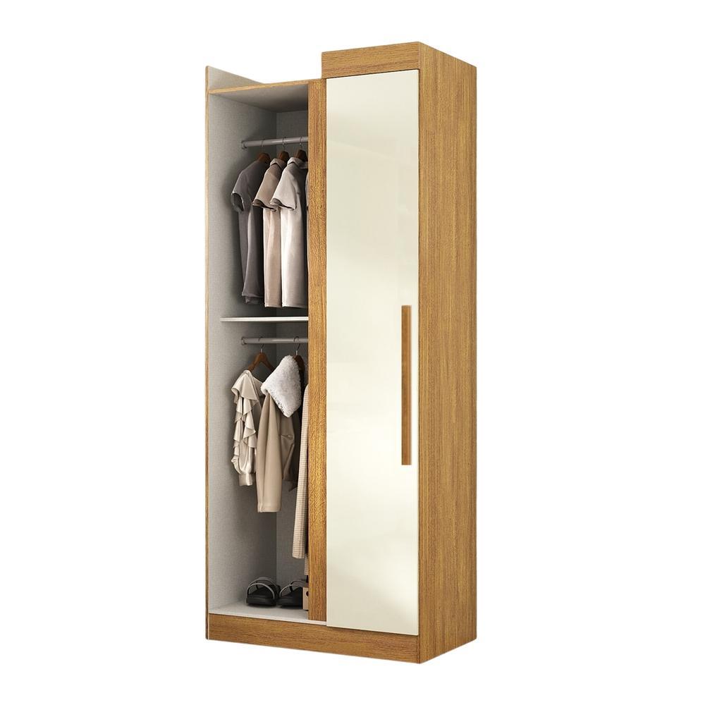 Modulo de Guarda Roupas Canto Para Quarto Madrid Maxel