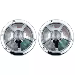 2 Lanterna Sinaleira Estribo cristal Compativel MB 1113