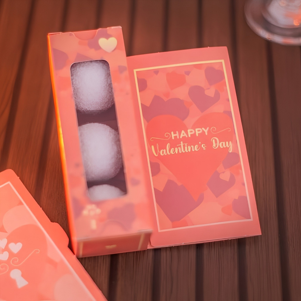 10 CAIXA CARTAO (03 DOCES) VALENTINES DAY 4x4x12 cm 4928 ( DIA DOS NAMORADOS IDEIA ) OUTLET