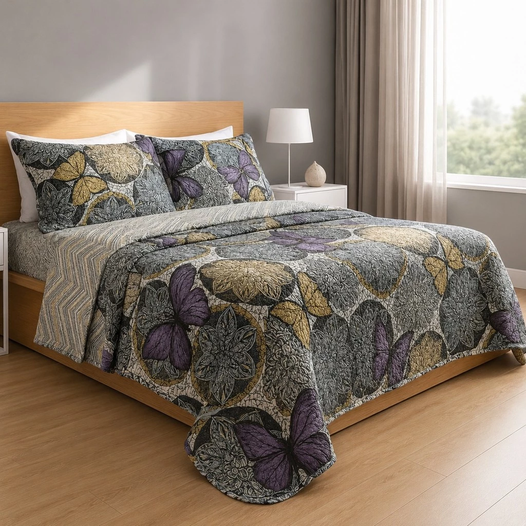 Colcha + Porta Travesseiros Casal Queen King Solteiro – Dupla Face Premium — imagem 1