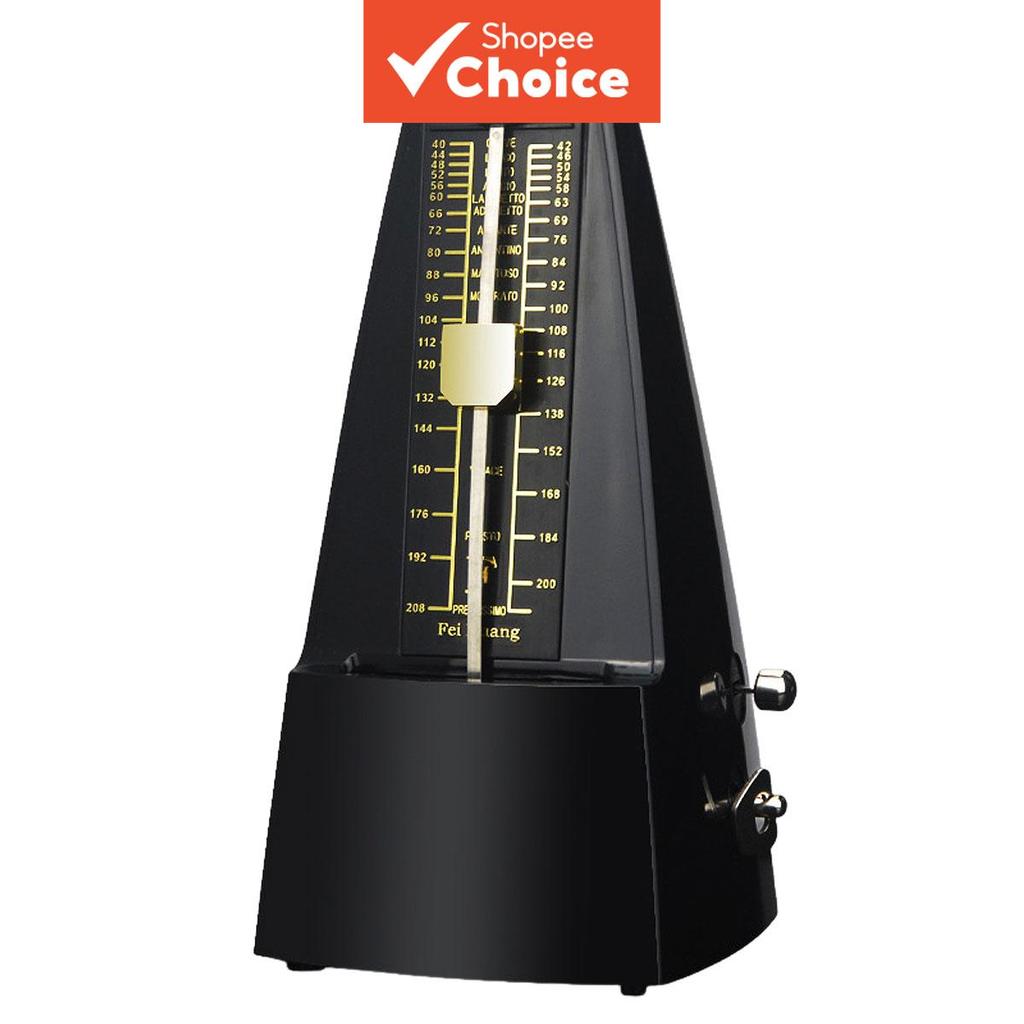 Metrônomo Mecânico Universal Padrão ABS para Prática de Instrumentos Musicais como Violão, Violino, Piano, Baixo e