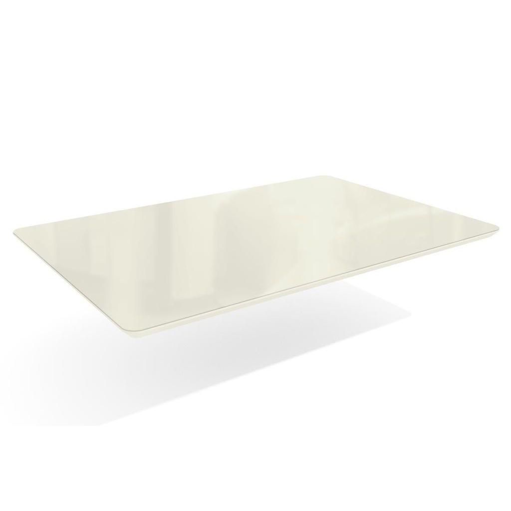 Tampo Mesa Sala de Jantar Madeirado c/Vidro TA31 Retangular 80x120cm Freijó/Off White - Kappesberg em Oferta na Shopee
