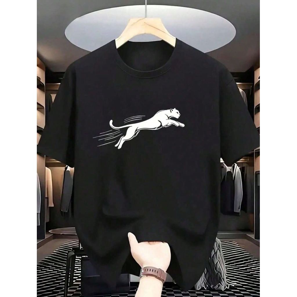 Camiseta Masculina Pantera  Camiseta 100% Algodão Camisa 30.1 Penteada  Camiseta Unissex Lançamento