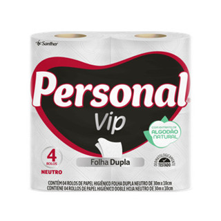 Papel Higiênico Personal Vip Folha Dupla 30m Neutro em Oferta na Shopee