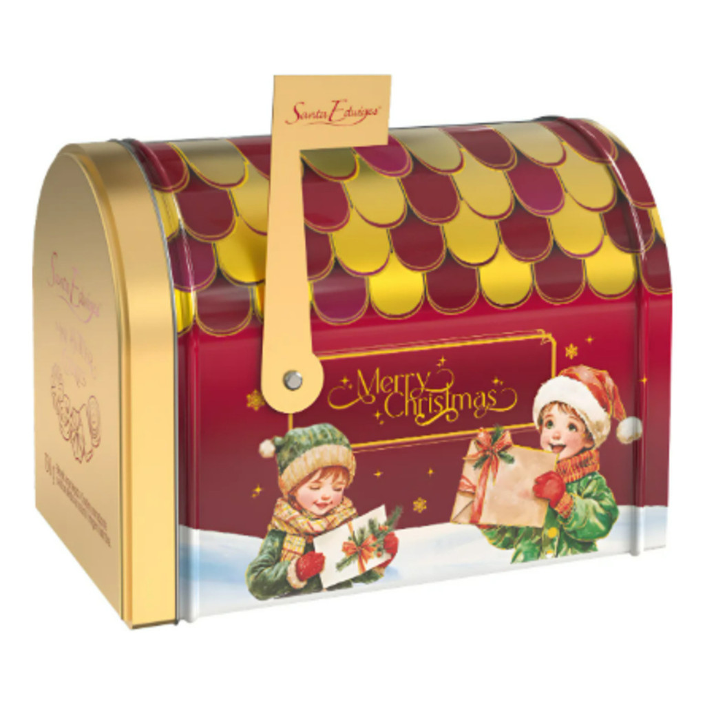 Butter Cookies Santa Edwiges Lata Natal Mail Box 150g