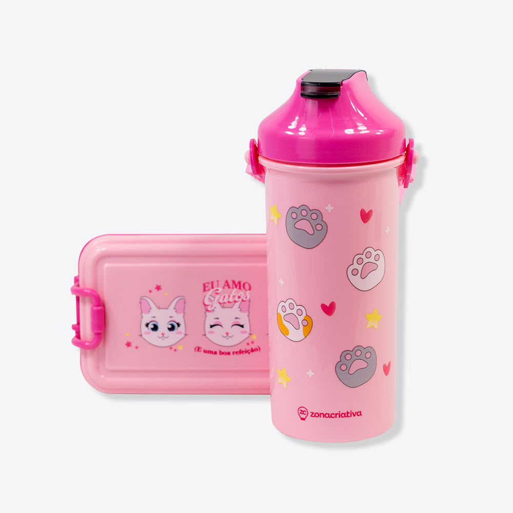 Kit Marmita Eu Amo Gatos – Zonacriativa em Oferta na Shopee