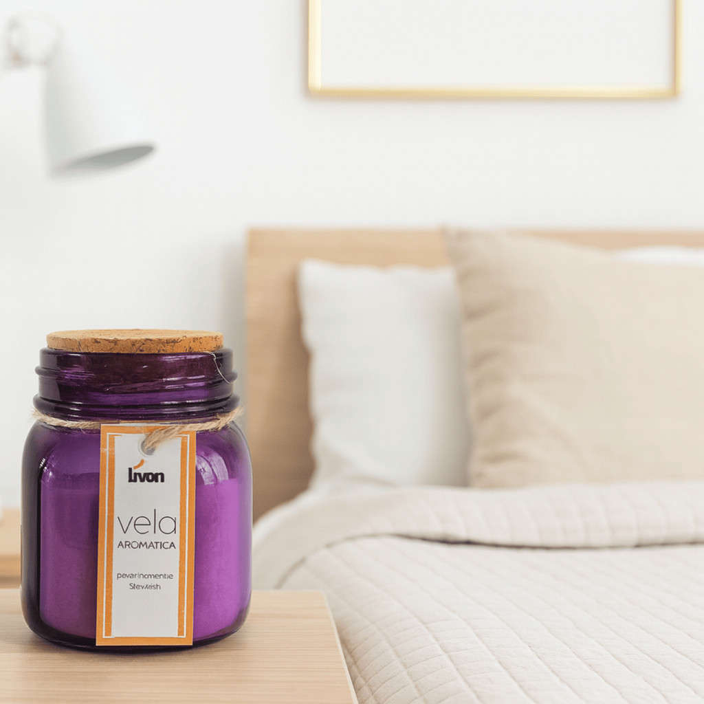 Vela Aromática Decorativa em Vidro – Premium Sensorial com Tampa de Cortiça – Caixa Original
