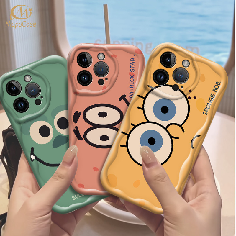 Capa Para Samsung A56 A36 A55 A54 A16 A15 A14 A05 A51 A52 A34 A35 A32 A13 A12 A04E Bob Esponja Caso De Telefone Mopo