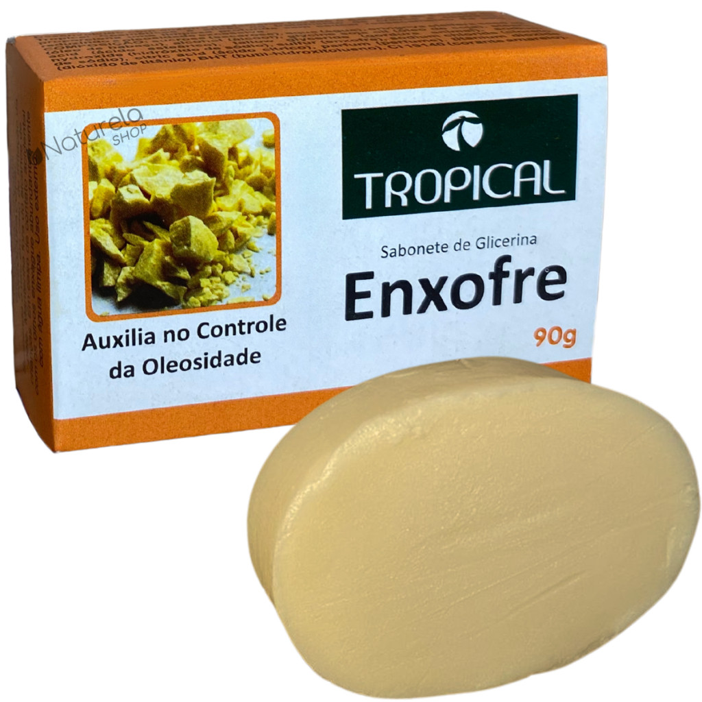 6 Un. Sabonete Barra Enxofre - Tropical 90g