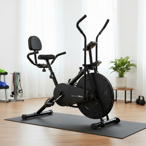 Air Bike Importway Ultra Conforto com Encosto Ergonômico e Regulagens Avançadas 150kg